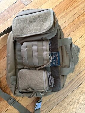 Tactical Baby Gear Kids Sling Backpack - Tan Utility Pack